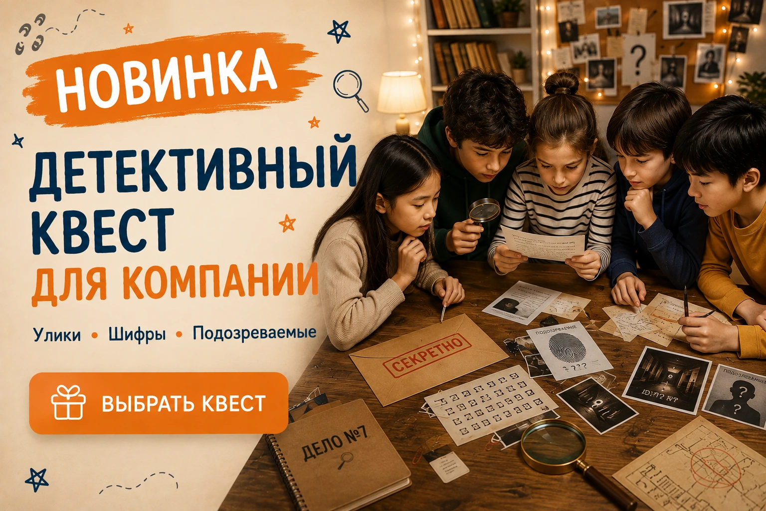 Новинка: детективный квест для компании